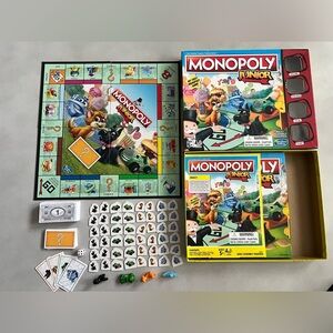 Monopoly Junior Hasbro Gaming My First Monopoly Game Cat, Dog, Toy Car, Toy Boat